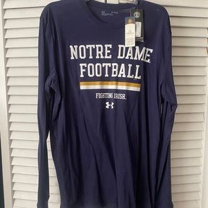 **NWT** Under Armour Notre Dame Long-Sleeve Shirt